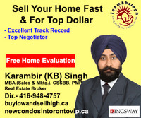 Sell Home Fast for Top Dollar. 416 948 4757 Free Home Evaluation