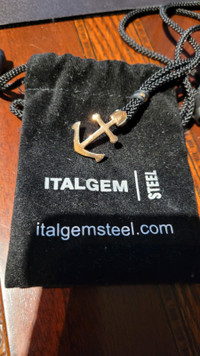 ITALGEM Steel Pendant for men, discontinued, hard to find. 60$