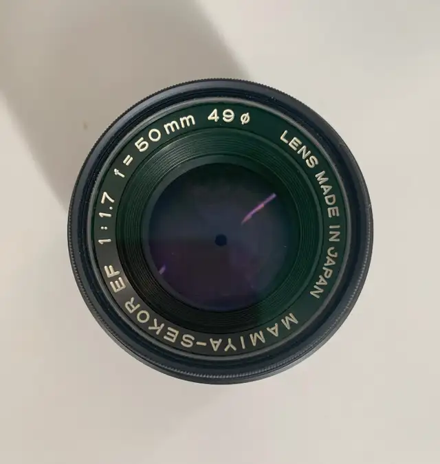 Mamiya Sekor EF 1 : 1.7  f= 50mm 49 ø Lens Made In Japan in Cameras & Camcorders in City of Toronto - Image 8