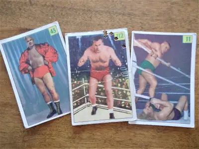 1955 Parkhurst  (3) Lutte Wrestling Cards 11  45  112 Chief Big, View more