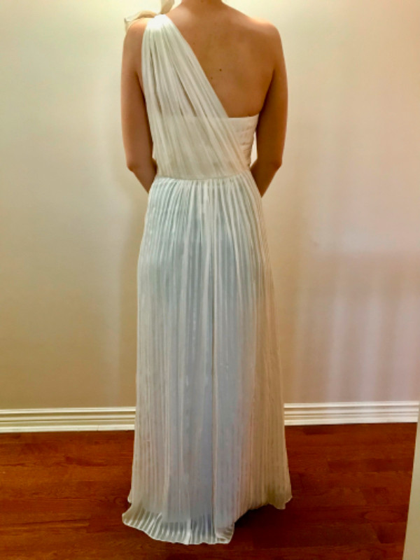 BCBG Grecian Style, Cream? Gown,  Size 8, Wedding/Prom in Wedding in City of Halifax - Image 3