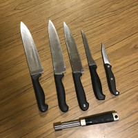 Five Kitchen Knives