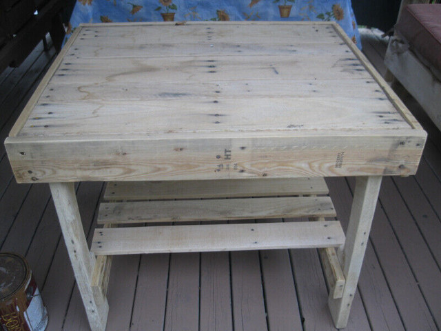 Rustic Woodpallet Benches, Patio Tables & More in Patio & Garden Furniture in Saint John