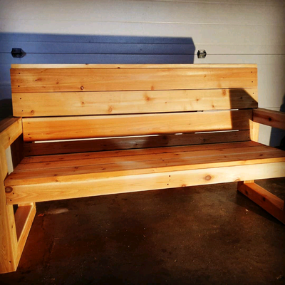 Cedar Outdoor Bench, View more
