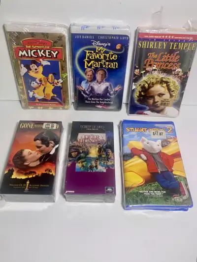 Mostly VHS Movies (some DVDs) - Various Titles / Many Disney Titles - Most are Unopened ( Factory Se...
