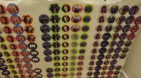 DC BATMAN FOREVER 1995 UNCUT SHEET OF ROUND PICTURE POGS