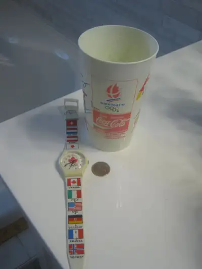 vintage Olympic watch and cup from Mcdonald's, View more