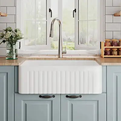 DeerValley Harvest 30" L x 18" W Farmhouse Kitchen Sink, View more