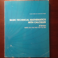 Basic Technical Mathematics  (Custom Edition - non calculus)