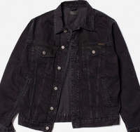 Nudie Jeans Robby Le Black Denim Shirt - Size XL, Basically New