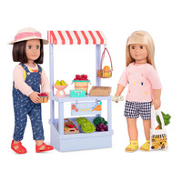NEW Farmer's Market Set, Play Food Stand (Our Generation)