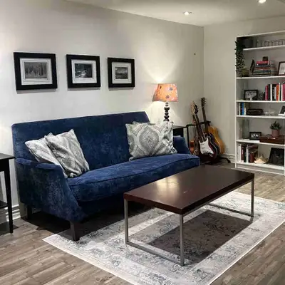 Blue Sofa 6ft , View more