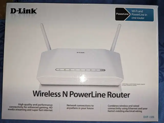 D-Link Wireless N Powerline Router in Networking in City of Toronto - Image 2