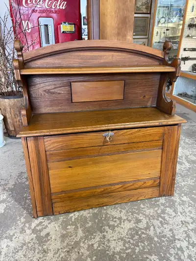 vintage solid wood drop front desk , View more