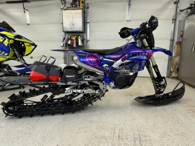 2020 Yamaha yz450f with 2021 timbersled riot s le 120. Bike and kit has 14.5 hrs. Basically brand ne...