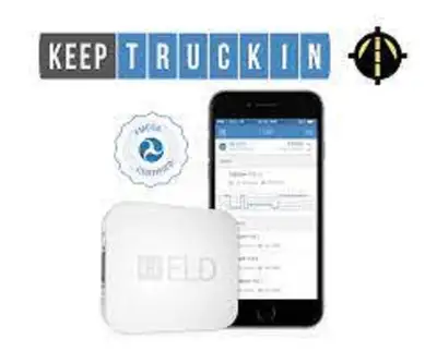Keep Trucking ELD unit, works with your phone., View more