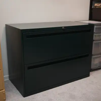 Heavy-Duty Commercial Steel 2-Drawer Lateral Filing Cabinet, View more