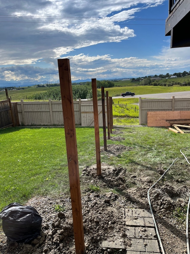 Post Holes 4038096664 Fence, Deck, Railing & Siding Calgary Kijiji