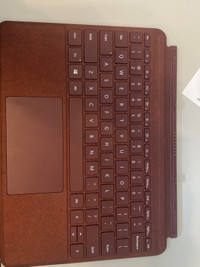 Burgundy Microsoft surface go type cover detachable key board