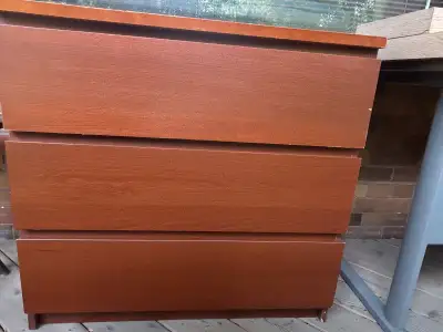 Classic 3-Drawer Wooden Dresser / IKEA, View more