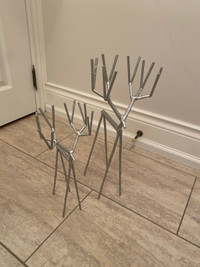 Metal Christmas Reindeers Set