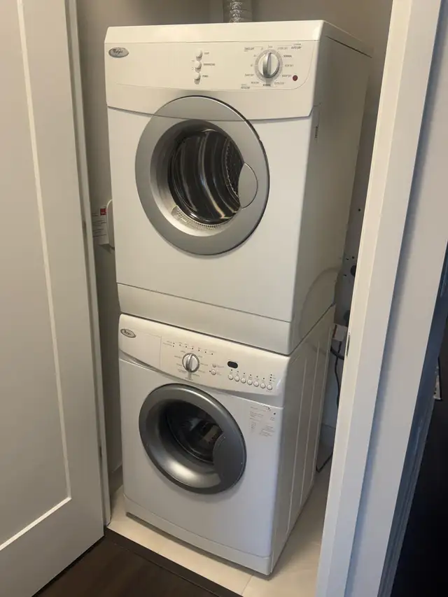 Used Whirlpool Stacked Washer and Dryer for Sale in Washers & Dryers in City of Toronto - Image 2