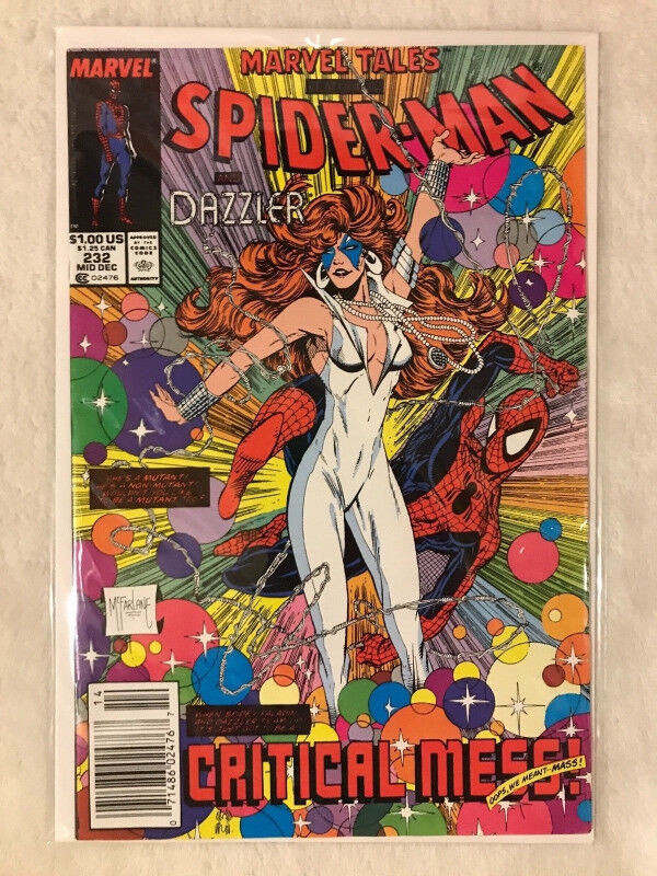Marvel Tales #232 Featuring Spider-Man MID Dec 1989 Dazzler APP! in Arts & Collectibles in Longueuil / South Shore