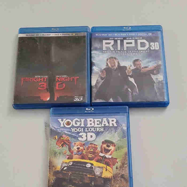 3d bluray movies in CDs, DVDs & Blu-ray in La Ronge