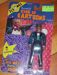 KING OF CARTOONS action figure MINT ON CARD pee wee herman 1988
