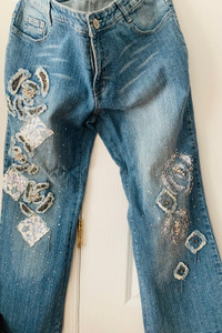 Embellished jeans
