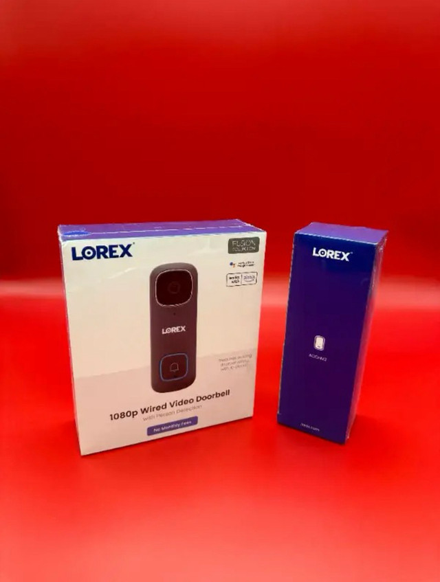 Lorex 1080p Wi-Fi Video Doorbell (Wired) with Wi-Fi Chimebox in Cameras & Camcorders in Mississauga / Peel Region - Image 2
