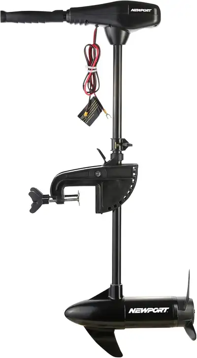 New 46lb thrust 12V trolling motor 30" shaft with adjustable mount angle 8 speed settings: 5 forward...