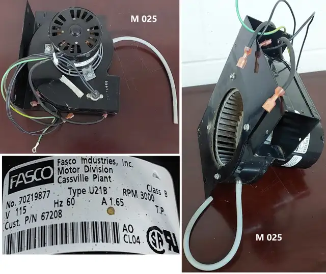 FASCO Inducer Motor – Model 70219877 - M025 in Heating, Cooling & Air in City of Toronto - Image 5