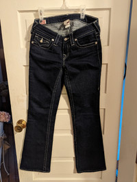 New True Religion low cut jeans size 27