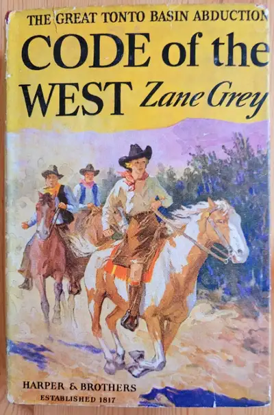 Zane Grey - Code of the West c 1934 - western book, View more