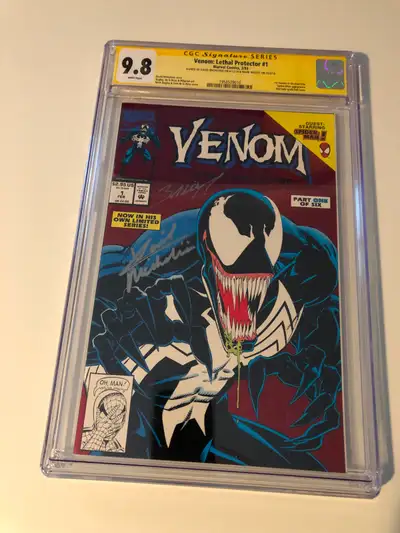 Venom Lethal Protector #1 comic CGC 9.8 double signed $495 OBO, View more
