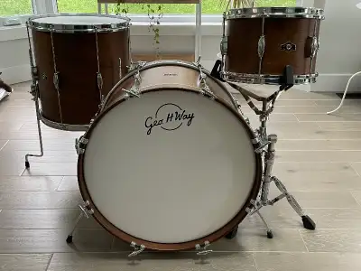 George Way walnut drums (Dunnett), View more