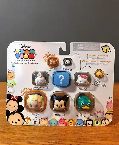 Disney Tsum Tsum 9-Pack Figures Series #1 Perry/Mickey/Elsa-NEW, View more