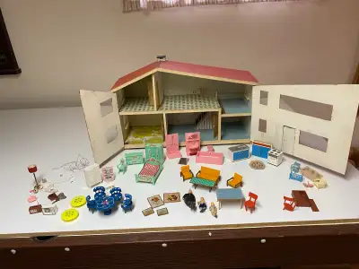 Vintage Dollhouse & Furniture , View more