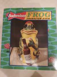 Budweiser frog caracter stein