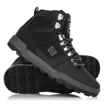 NEW Men's DC Spartan High Top Boot Shoes Black Leather Size 13, View more