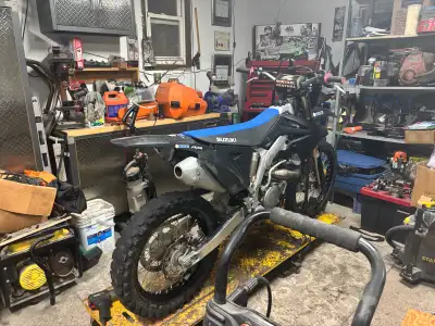 Have a clean 2018 RMX450Z new battery and newer tires since picture, FMF exhaust, this is a trail ve...
