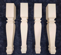 CNC solid Maple table legs, New