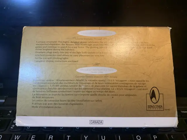 Hallmark U.S.S. Voyager Ornament in Arts & Collectibles in Kitchener / Waterloo - Image 3