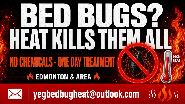 Bed Bug Heat Treatment - No Chemicals - Edmonton & Area