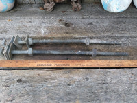Used 21.5 Inch X 1/2 Inch Threaded Galvanized Rod with Washers &