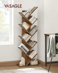 #ROVARD 8-Tier Floor Standing Tree Bookshelf, with Shelves