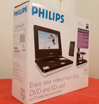 NIB-PHILIPS DCP750 DCP-750 Portable DVD Player w/iPod Video Dock