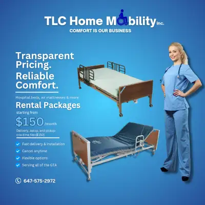 Hospital Bed Rental from $150/month, View more