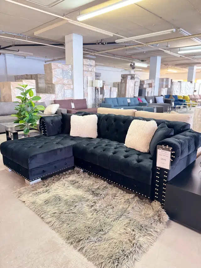 Modular sofa Royal Sofia 6247 (black, velvet)!!!63235066480257121